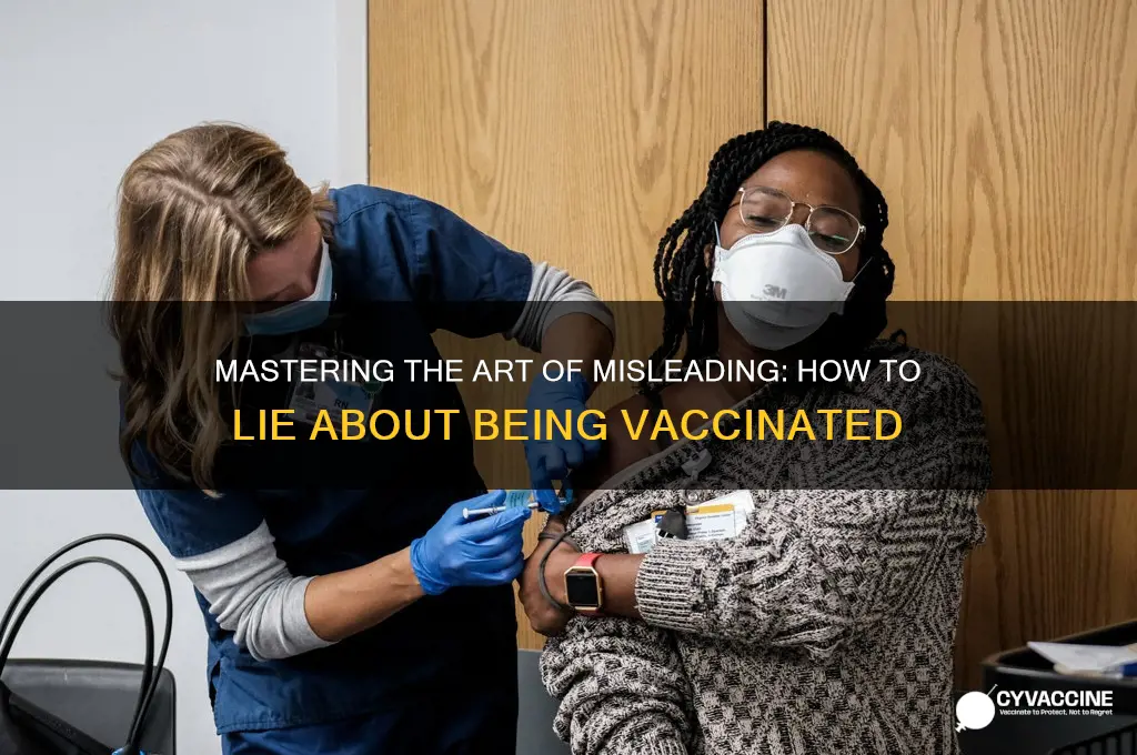 how to lie about being vaccinated