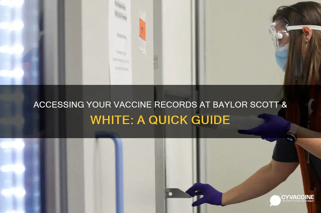 how to look up vaccine records baylor scott & white