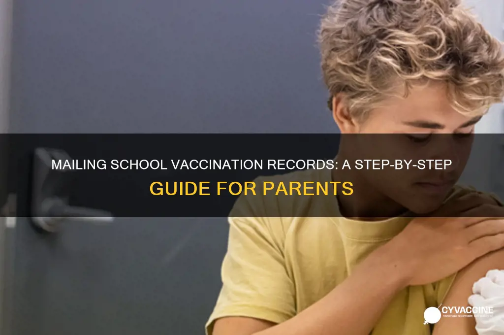 how to mail school vaccination record