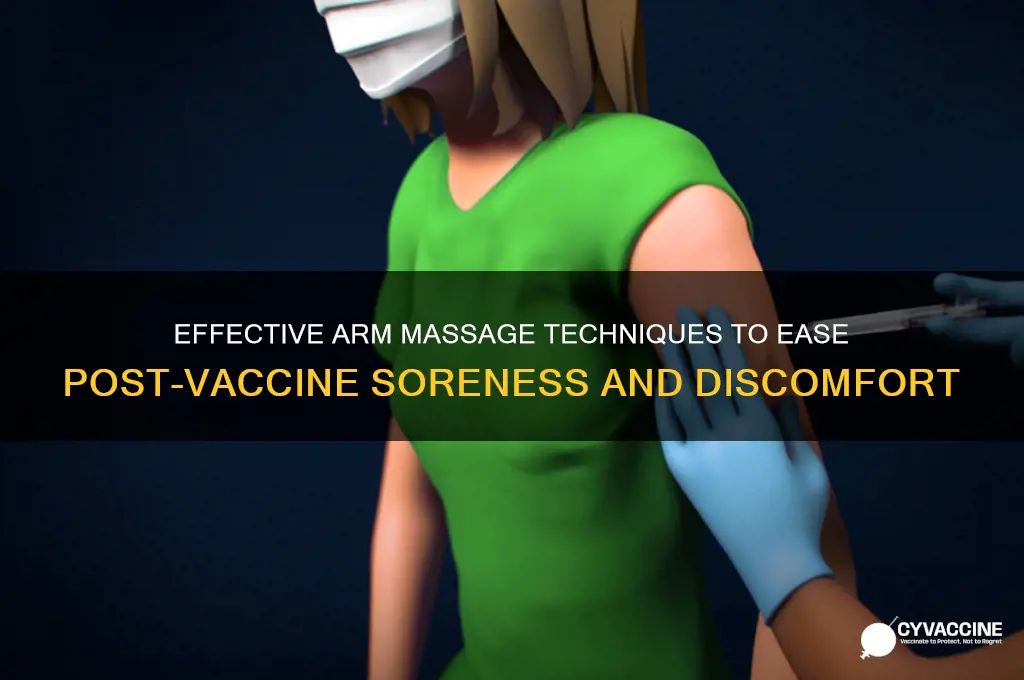 how to massage arm after vaccine