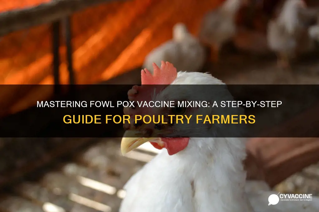 how to mix fowl pox vaccine