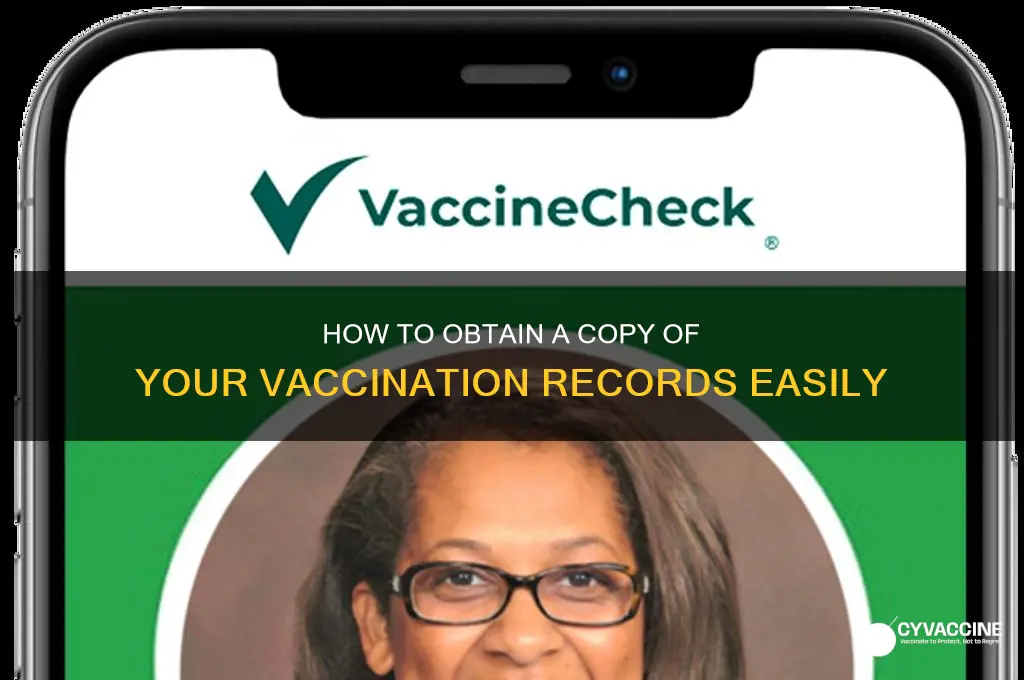 how to obtain copy of vaccination