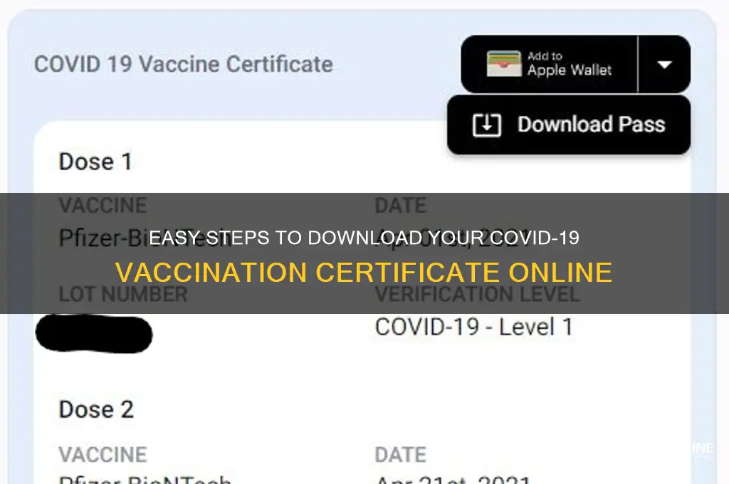 how to obtain corona vaccination certificate