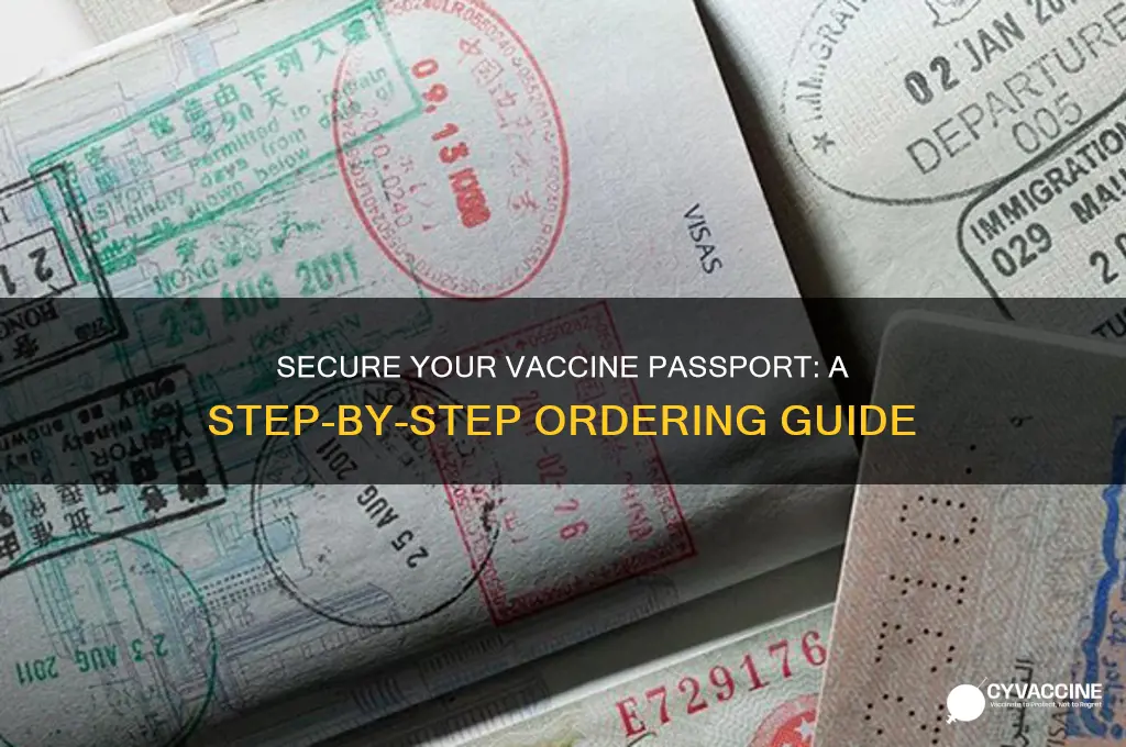 how to order a vaccine passport