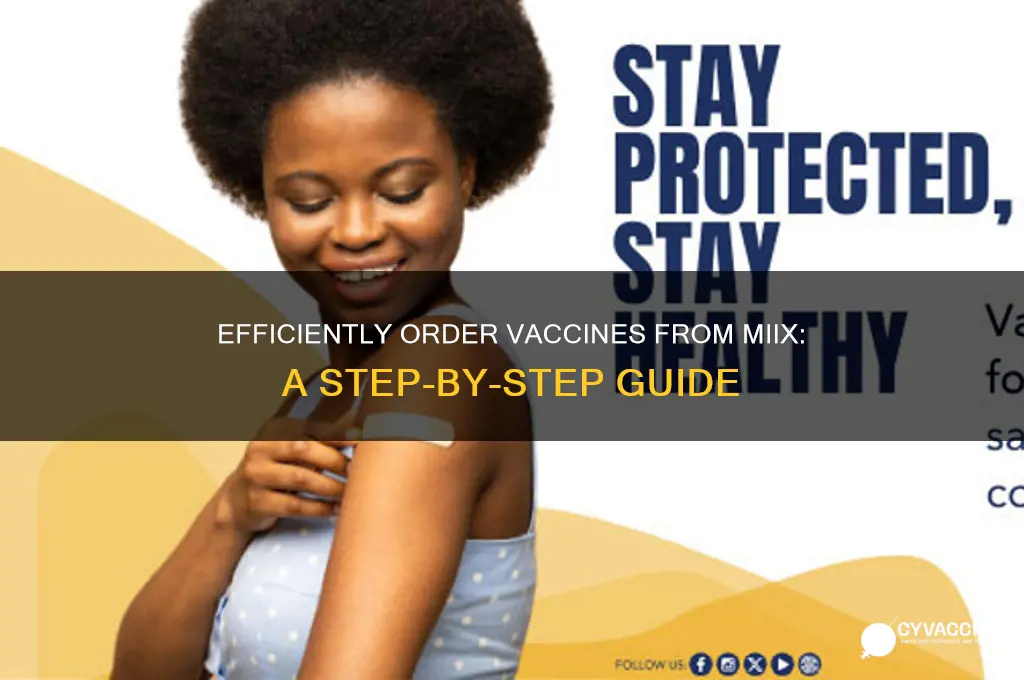 how to order vaccines from miix