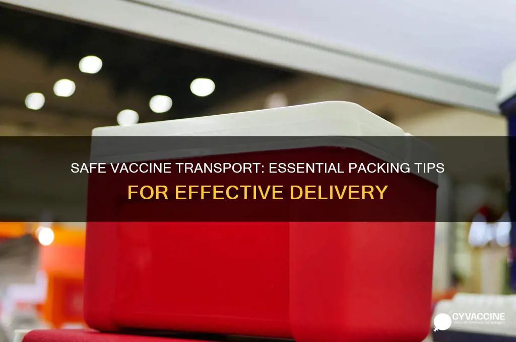 how to pack vaccines for transport