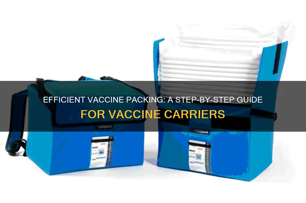 how to pack vaccines in a vaccine carrier
