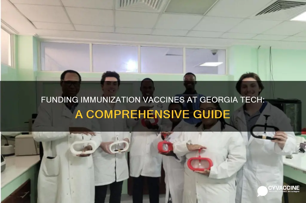 how to pay for the immunization vaccines in georgia tech