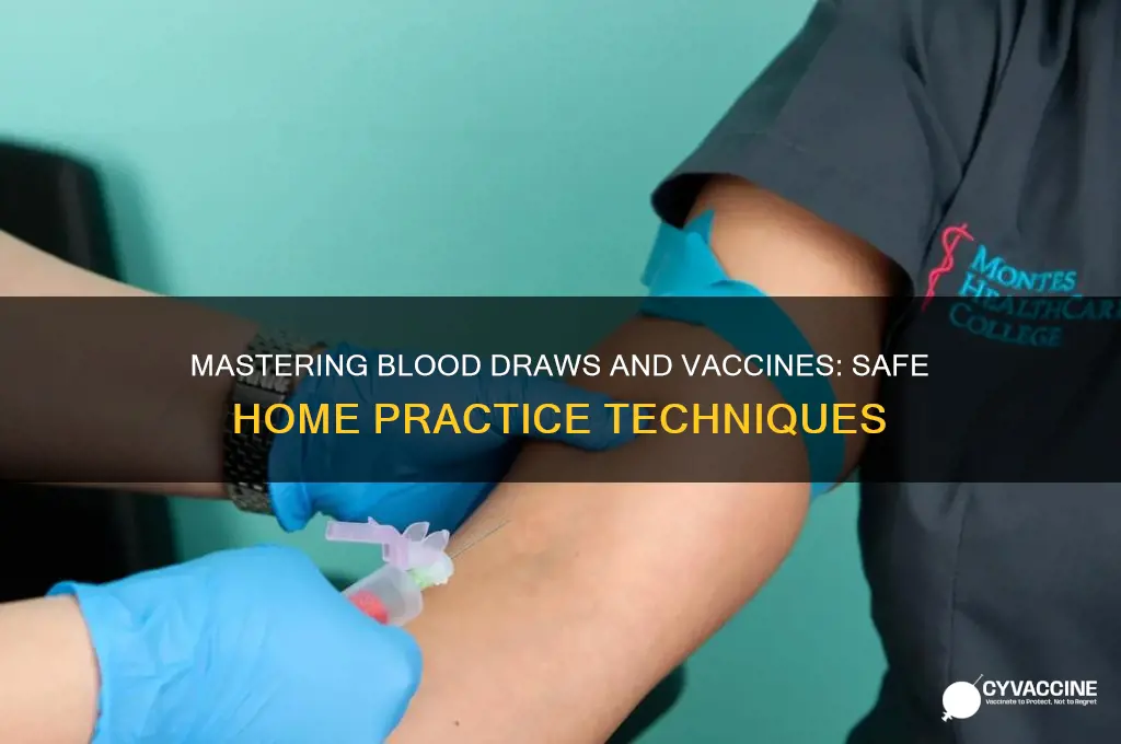 how to practice blood draws and vaccines at home