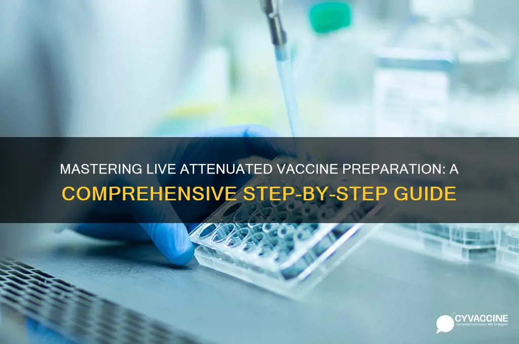 how to prepare live attenuated vaccine