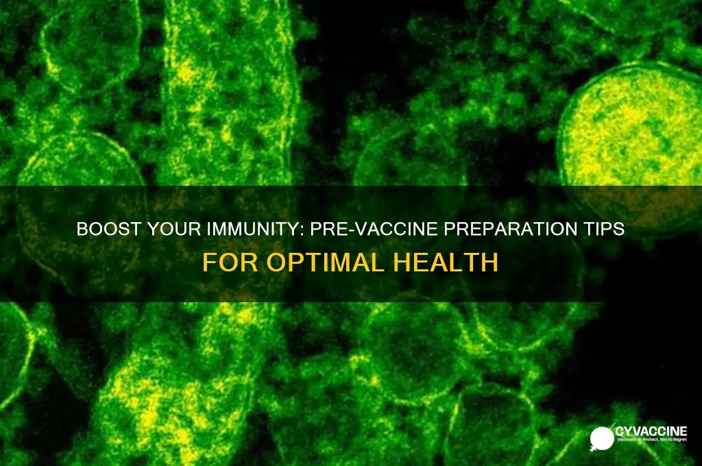 how to prepare your body for a vaccine