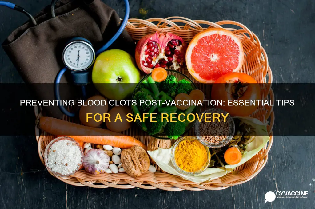 how to prevent clotting after vaccination