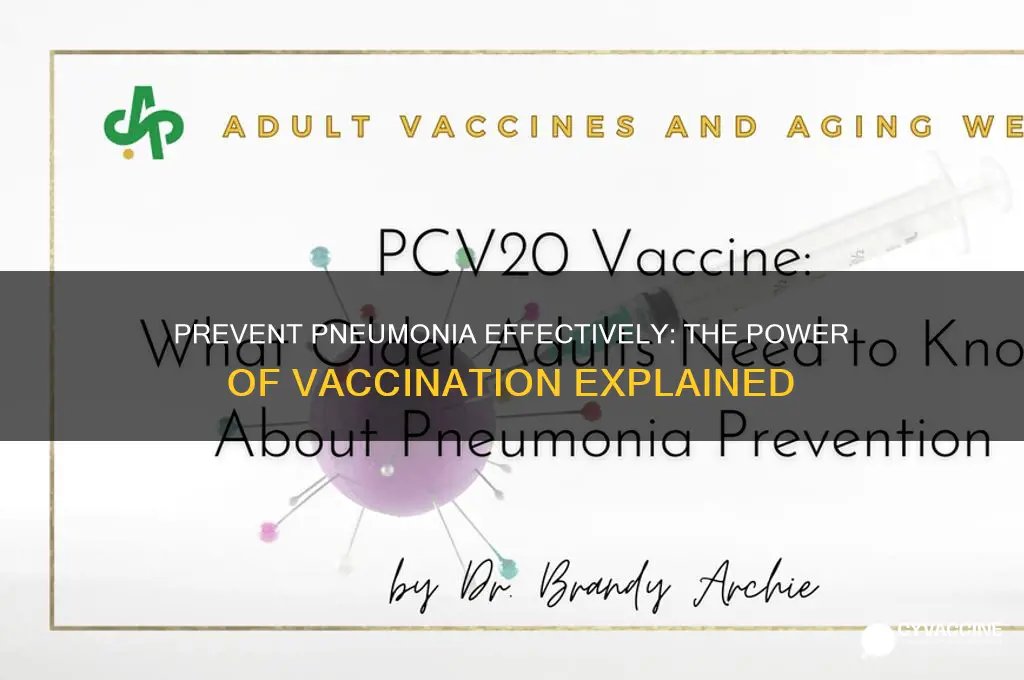 how to prevent pneumonia by vaccine