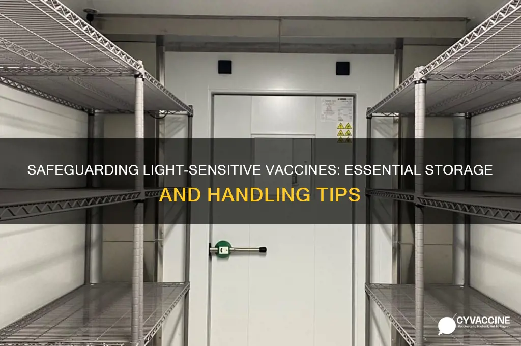 how to protect light sensitive vaccines