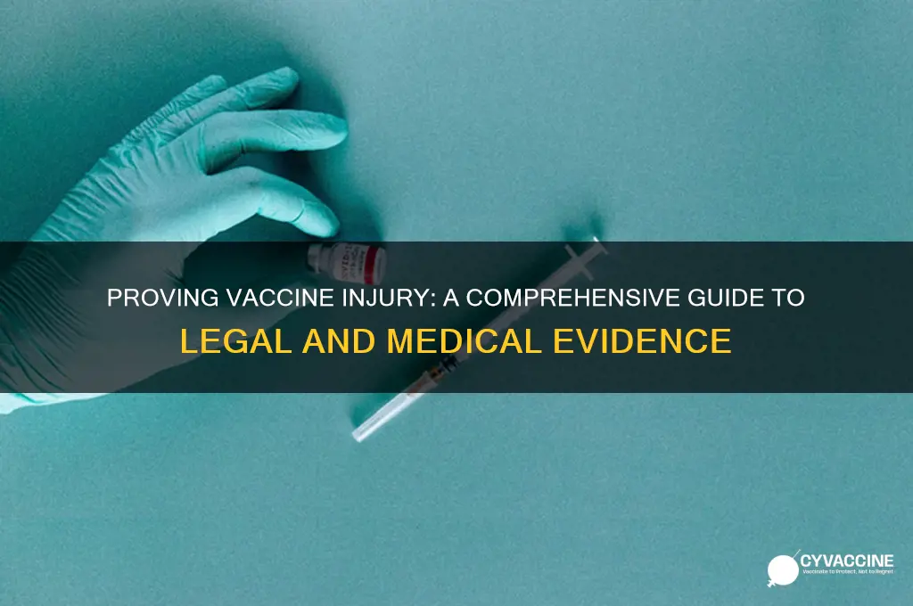 how to prove a vaccine injury