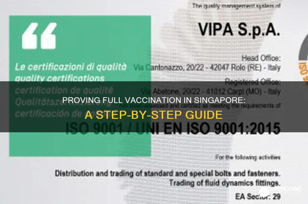 how to prove i am fully vaccinated singapore