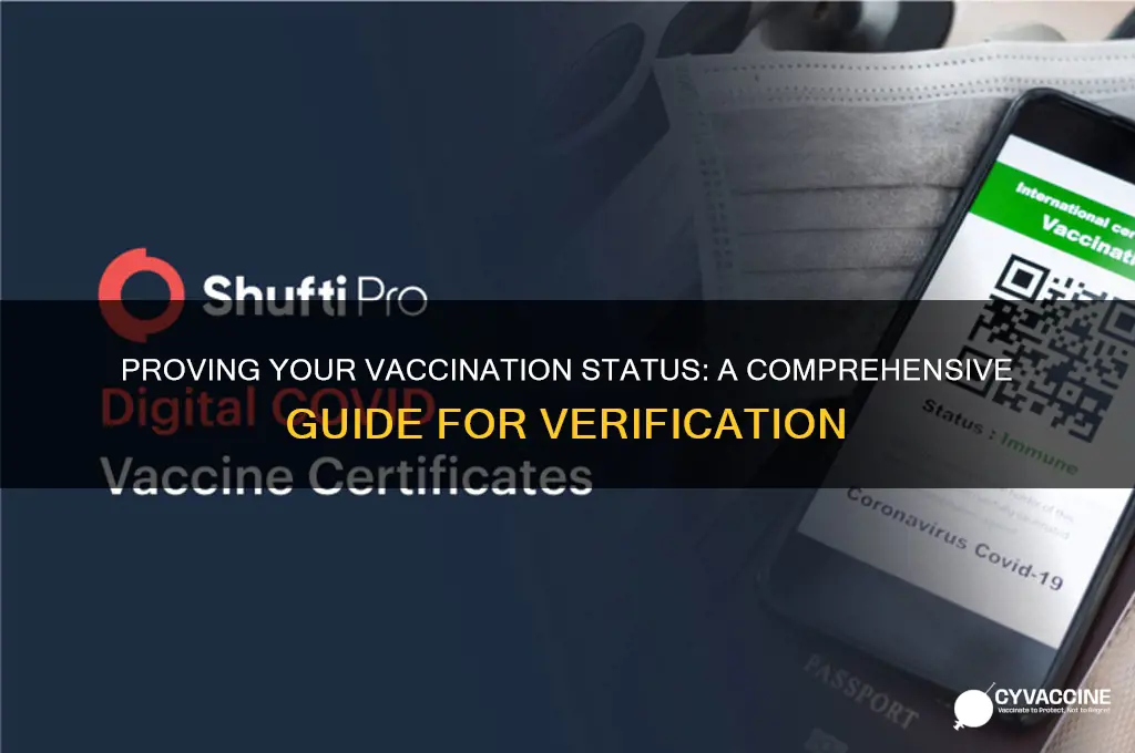 how to prove i am vaccinated