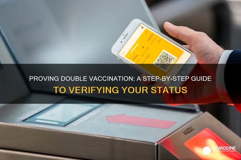 how to prove i have been double vaccinated
