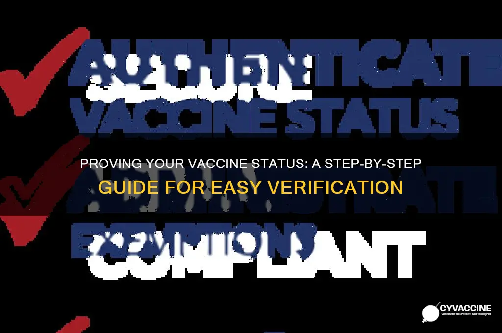 how to prove my vaccine status