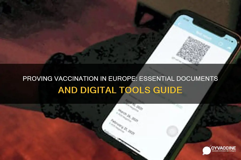 how to prove vaccination in europe