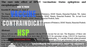 Proving Vaccine Contraindication in HSP: A Comprehensive Guide