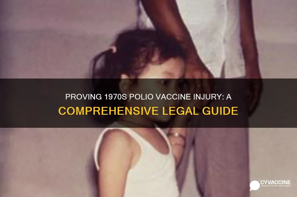 how to prove vaccine injury polio from 1970