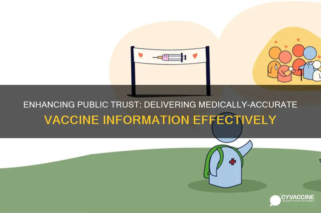 how to provide more medically-accurate vaccine information to the public