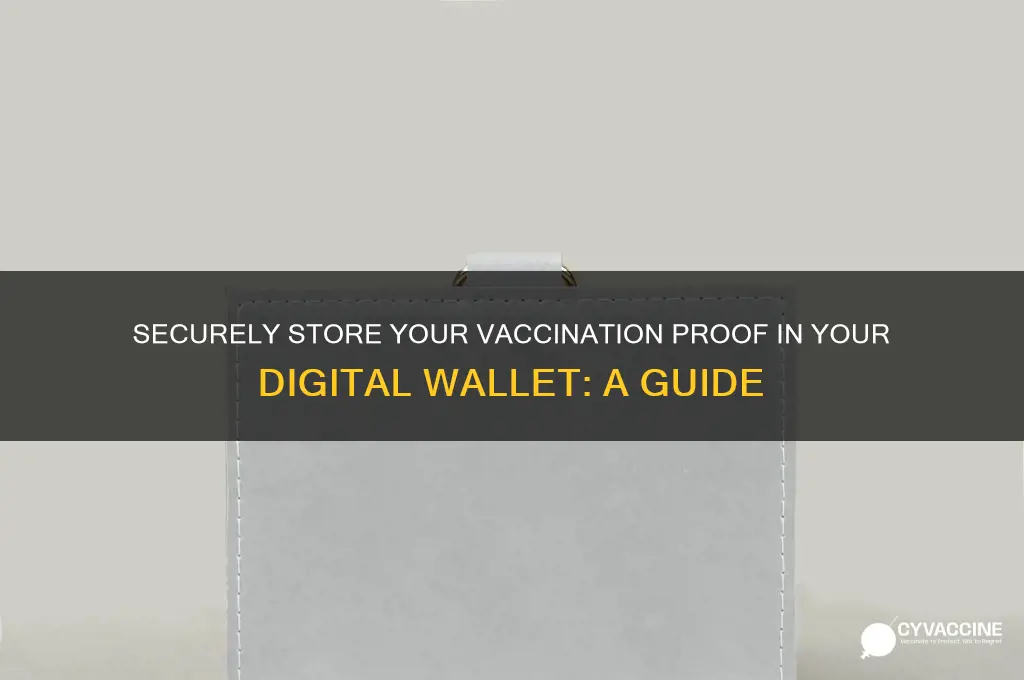 how to put vaccination in wallet