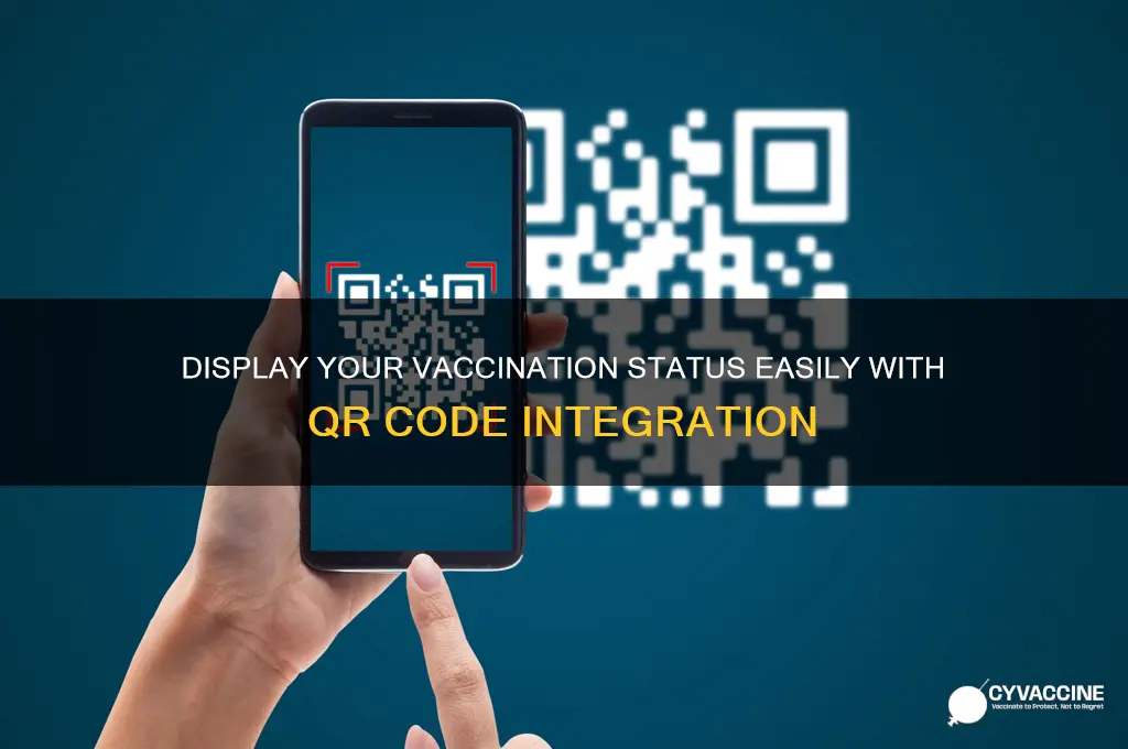 how to put vaccination status on qr code