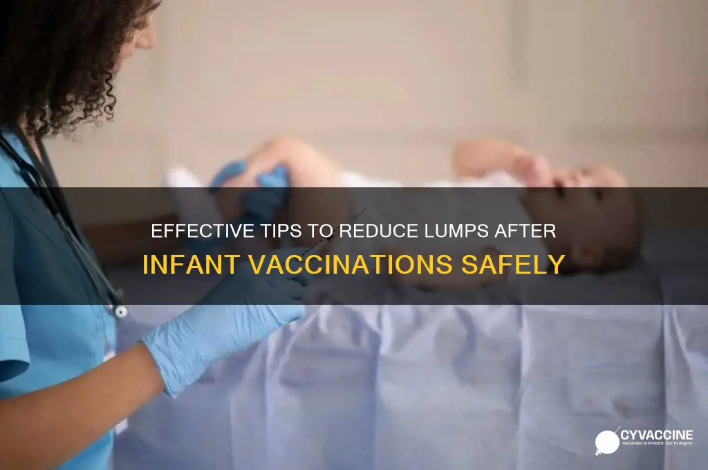 how to reduce lump after vaccination in infants