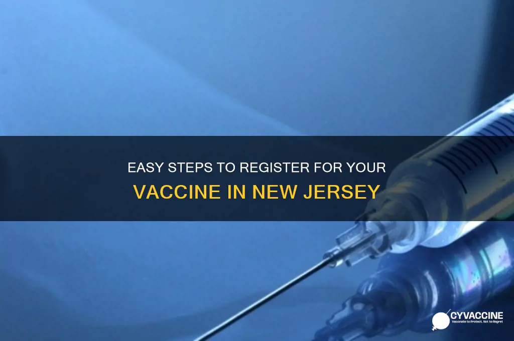 how to register for a vaccine in new jersey