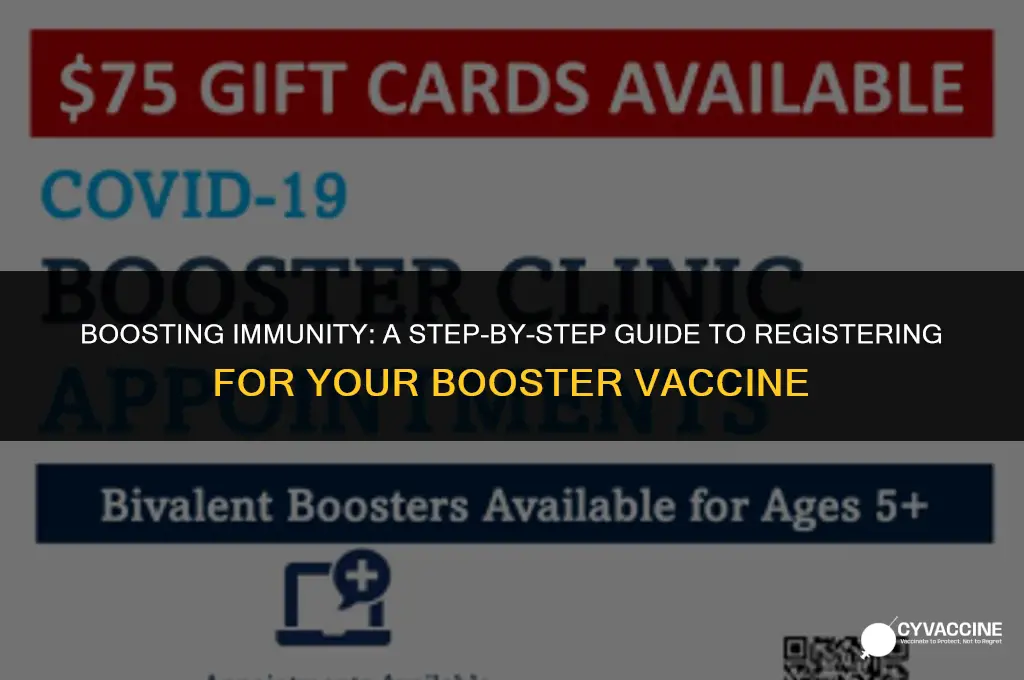 how to register for booster vaccine