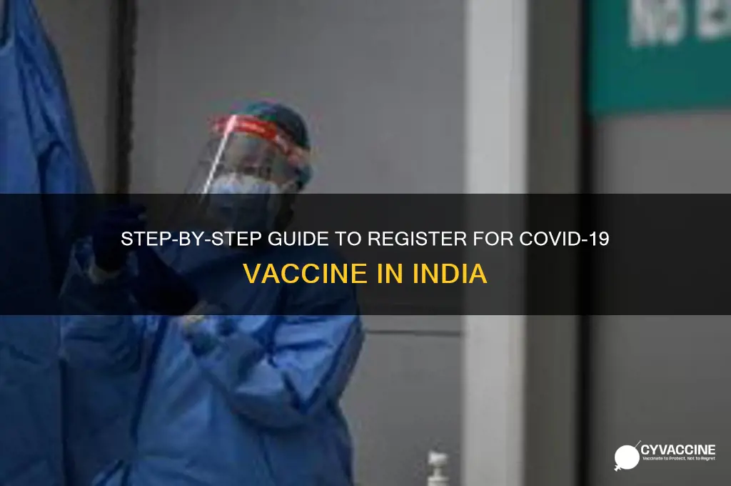 how to register for corona vaccine in india
