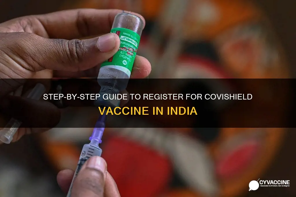 how to register for covishield vaccine in india