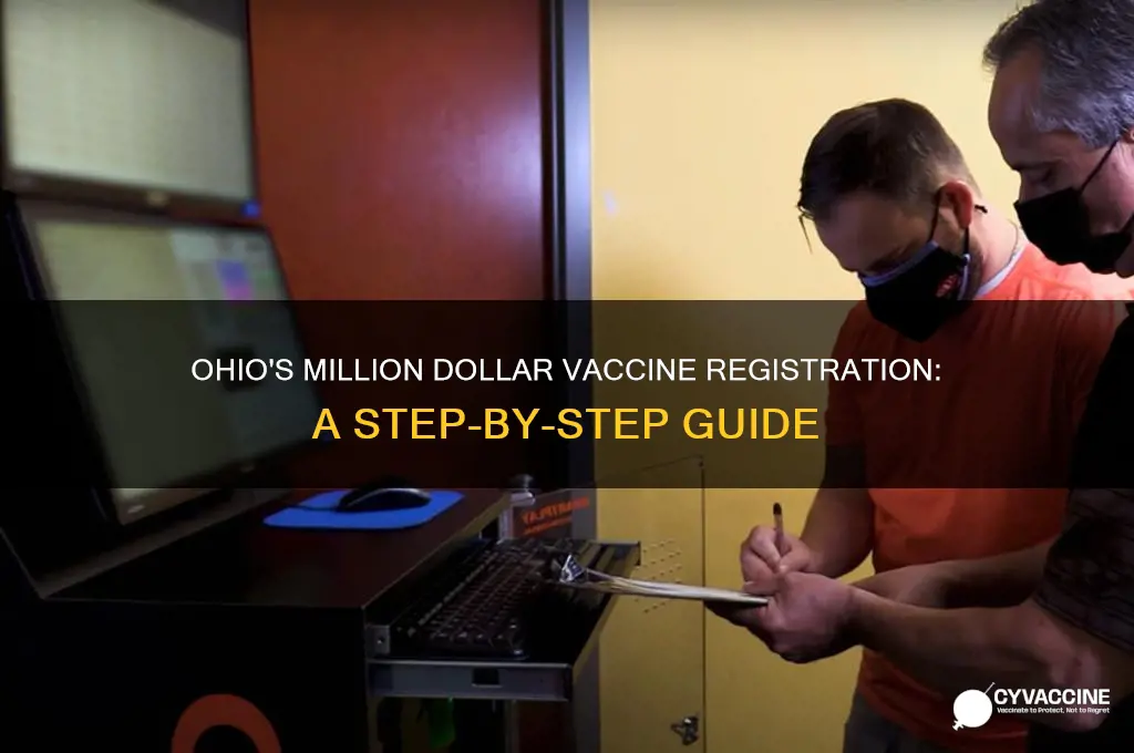 how to register for million dollar vaccine in ohio