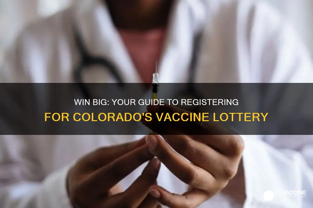 how to register for the colorado vaccine lottery