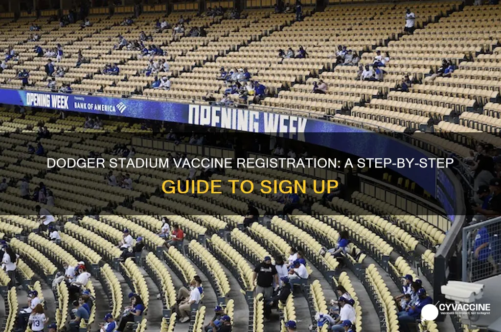 how to register for vaccine at dodger stadium