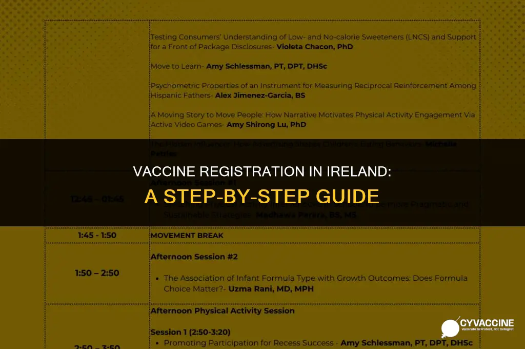 how to register for vaccine ireland