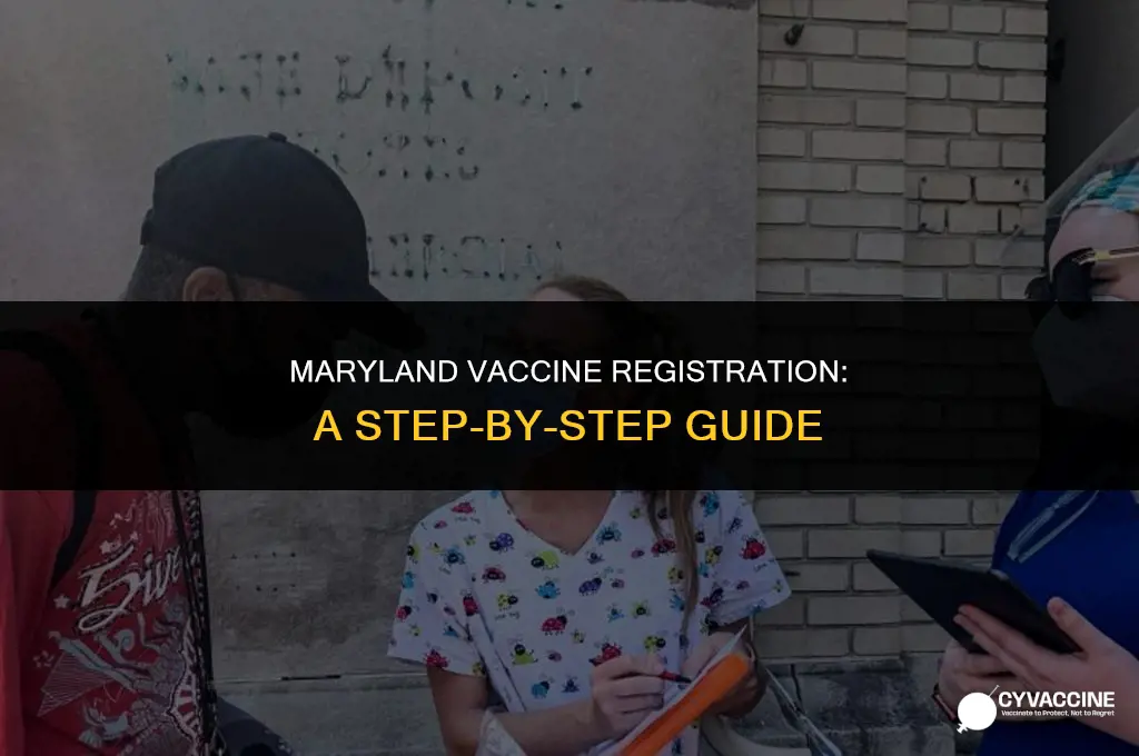 how to register for vaccine maryland