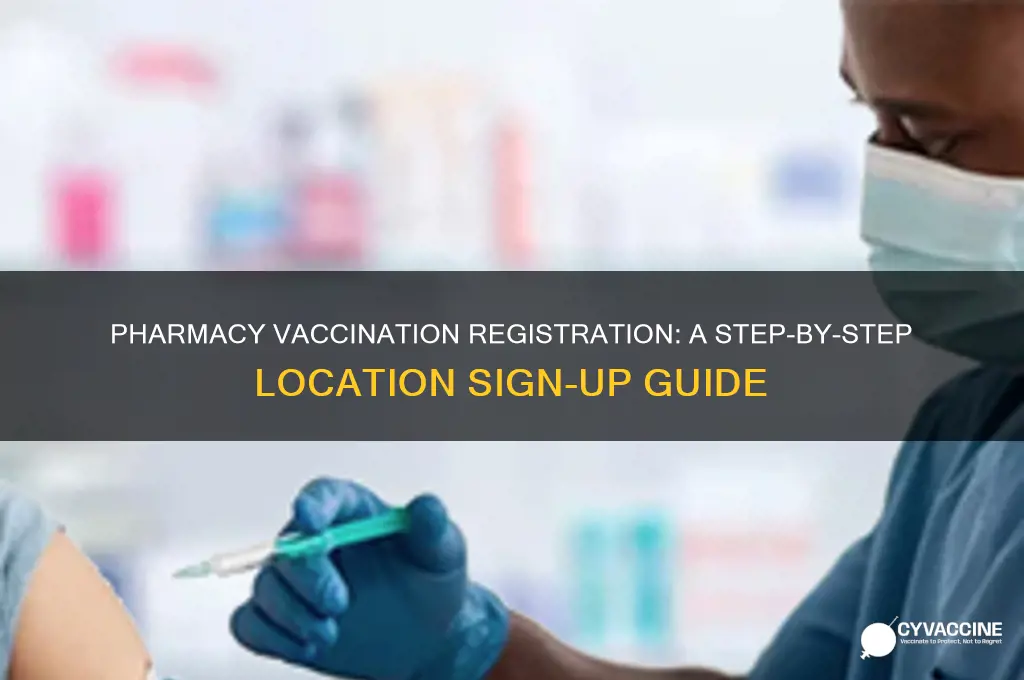 how to register in location for vaccination for my pharmacy