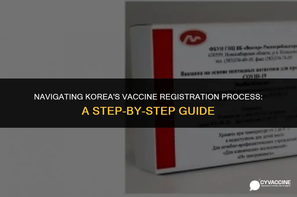 how to register vaccine in korea