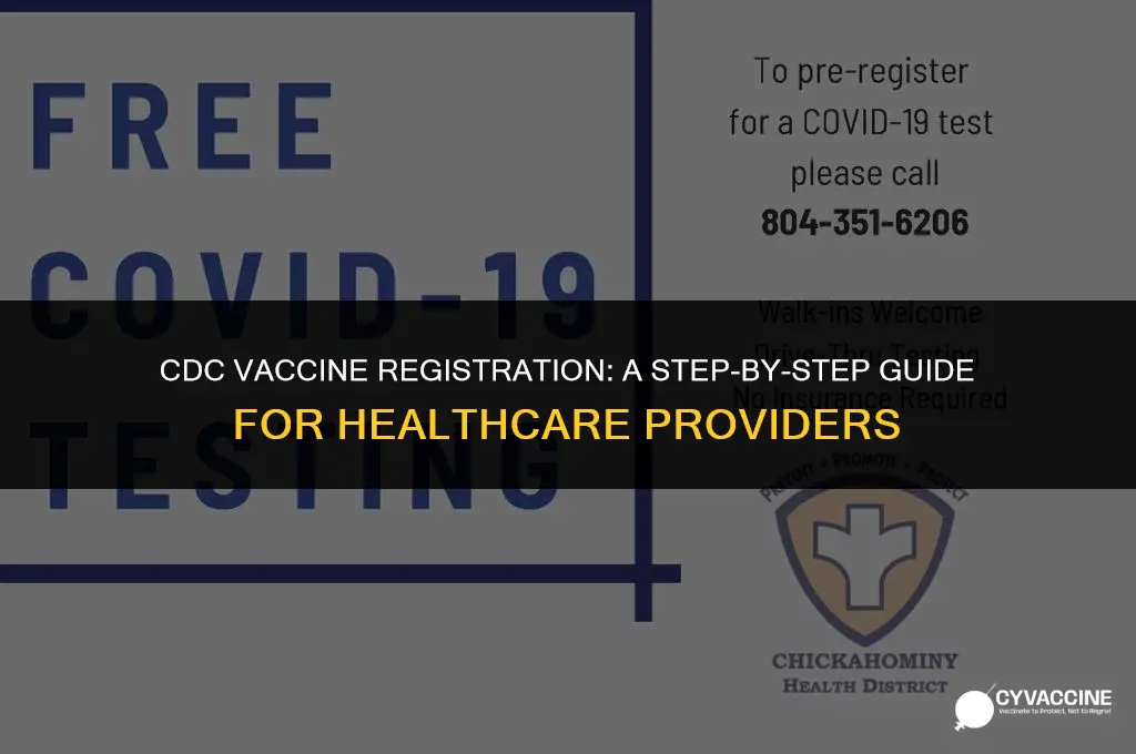 how to register vaccine with cdc