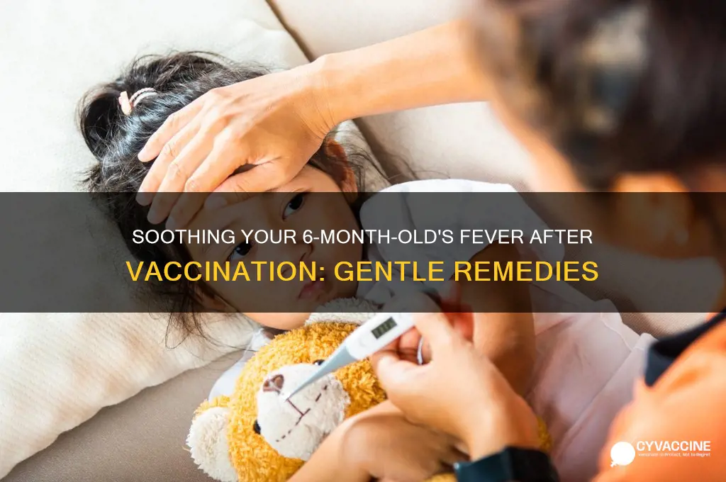 how to relieve fever baby 6 month vaccination