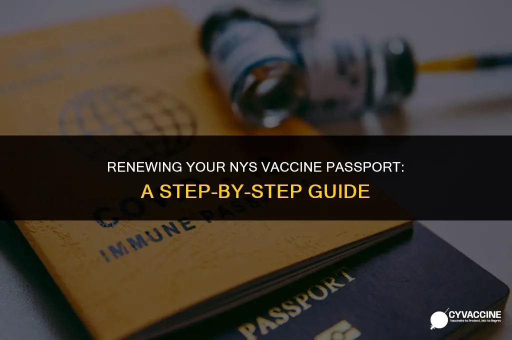 how to renew nys vaccine passport