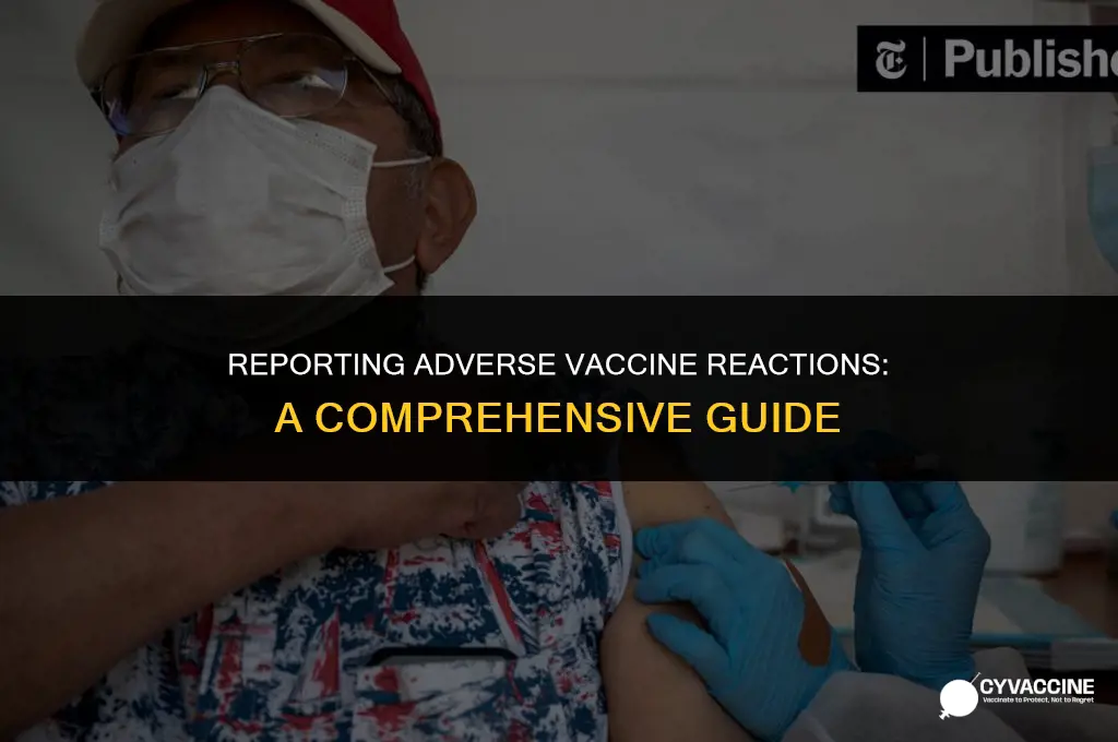 how to report adverse vaccine reactions