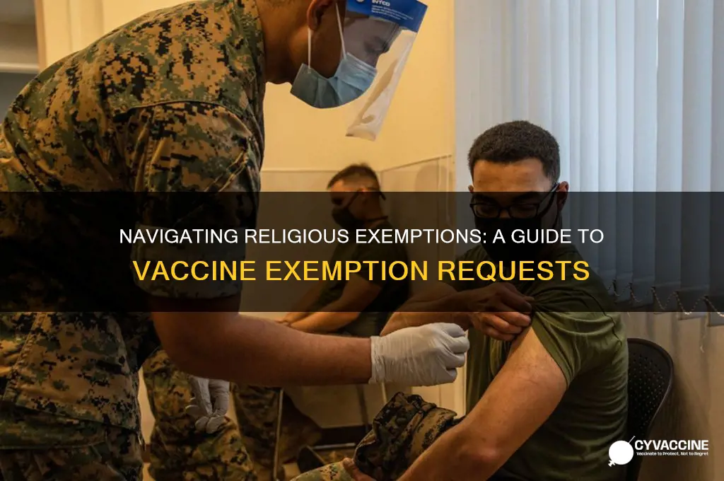 how to request a religious exemption for vaccines