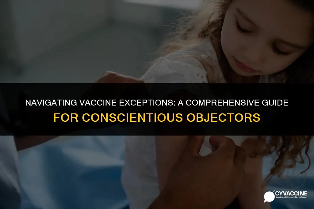how to request exception of vaccines