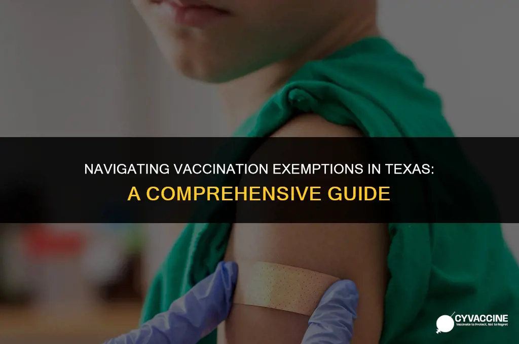 how to request vaccination exemption tx