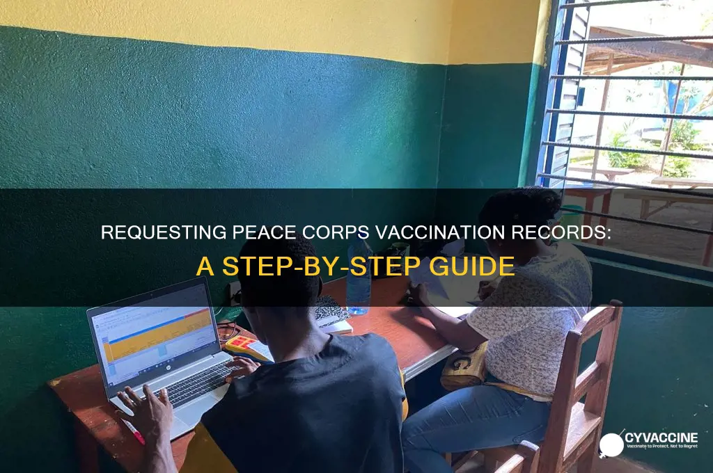 how to request vaccination records from peace corps