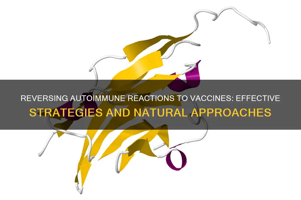 how to reverse autoimmune reaction to a vaccine